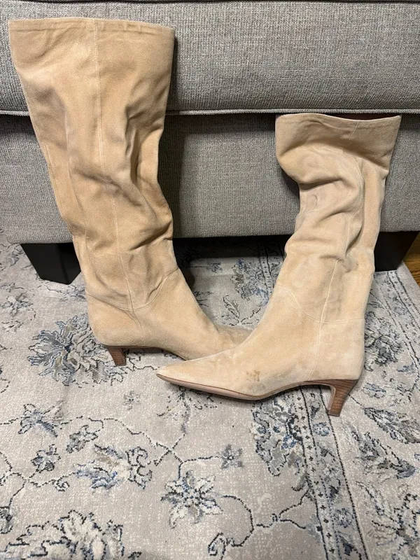 Favorite Daughter Lena Knee High Boot in Shortbread Beige - Image 7