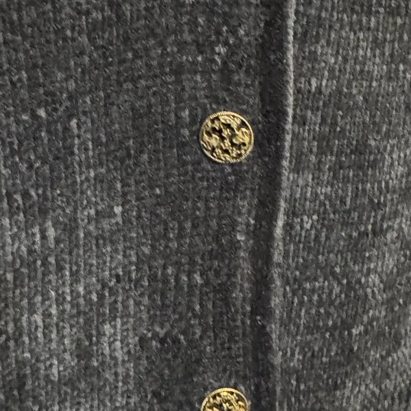 Vintage Koret Sweater Vest Floral‎ Embroidery Button Front Sz S - Image 6