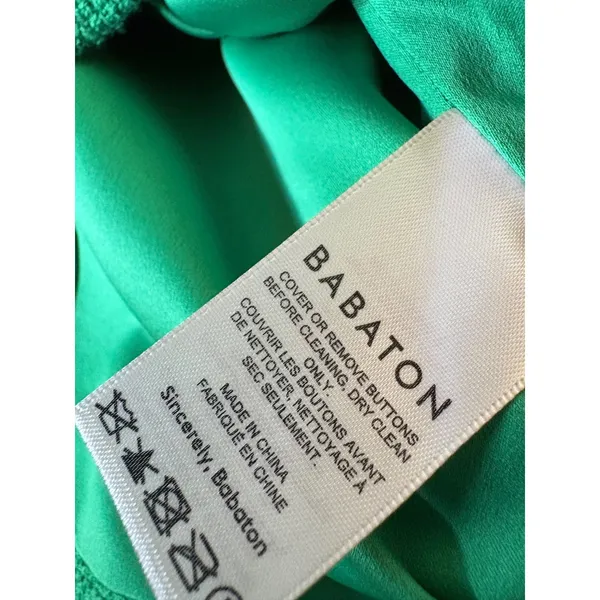ARITZIA BABATON Green Tweed Frances Jacket In Vibrant Green Tweed Size XS‎ - Image 7
