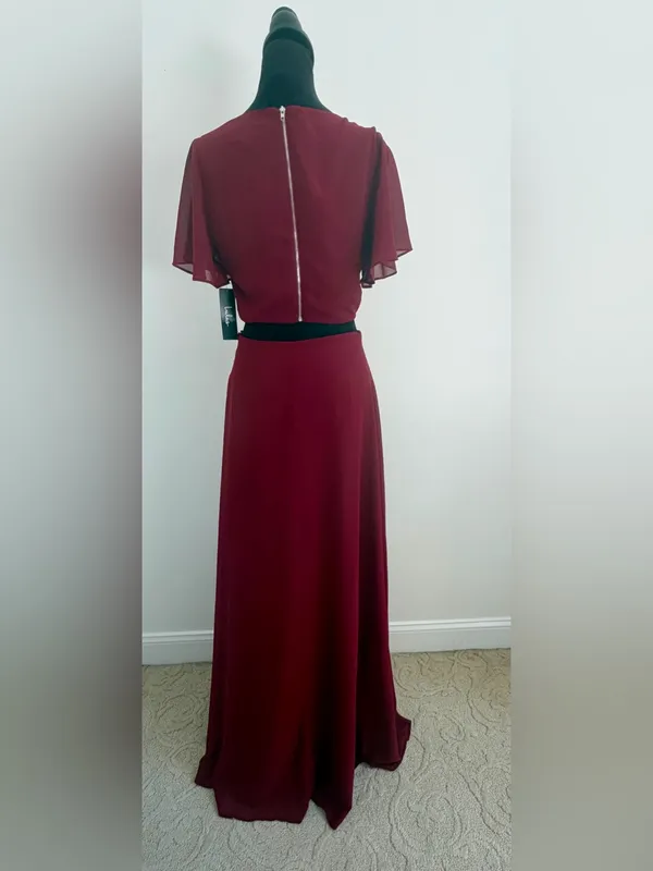 Lulus-Garden Bliss Burgundy Cutout Maxi Dress - Image 5