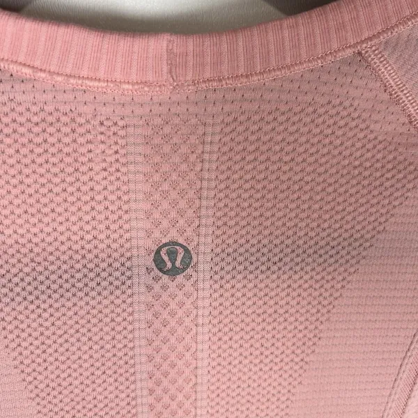 Lululemon Swiftly Tech Long Sleeve Crew Sz 8‎ Pink Thumbholes Workout Yoga - Image 7