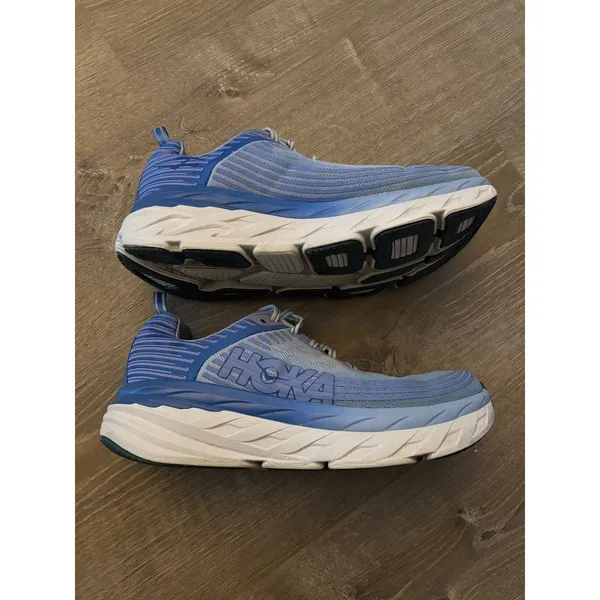 Hoka‎ Bondi 6 Women's Running Shoes Blue Comfort Sneakers 10.5 READ DESCRIPTION - Image 2