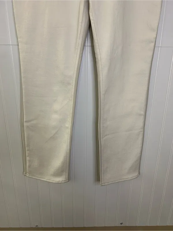 Abercrombie & Fitch The Slim Straight Ultra High Rise Pants Faux Leather Size 30 - Image 2
