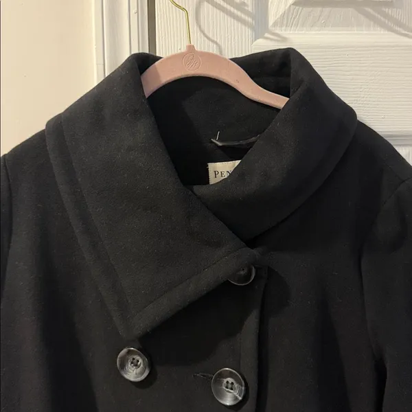 Pendleton Classic Black Wool and Cashmere Blende‎ Coat size XL - Image 15