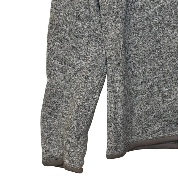 Patagonia Womens Better Sweater 1/4 Zip Pullover Fleece Gray Medium HC Logo - Image 5
