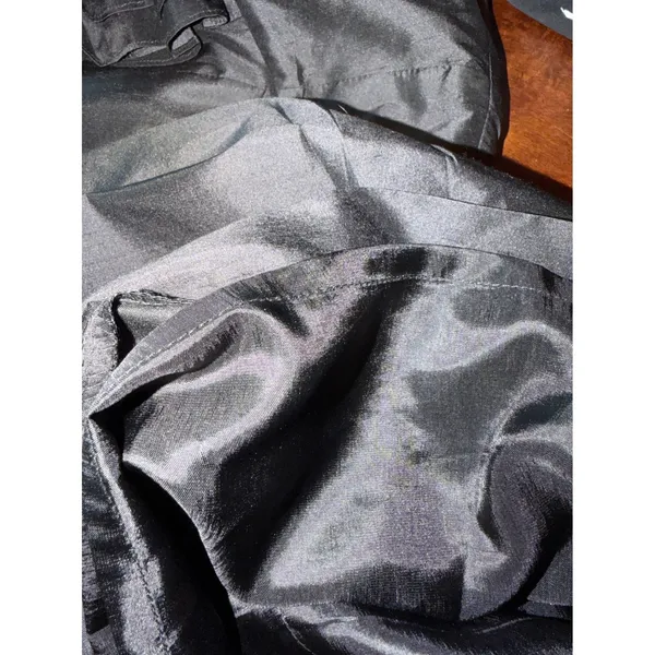 Lynn Lugo Silk Ruffle Neck Cocktail Dress Women 4 Black‎ Gothic LBD Cocktail - Image 11