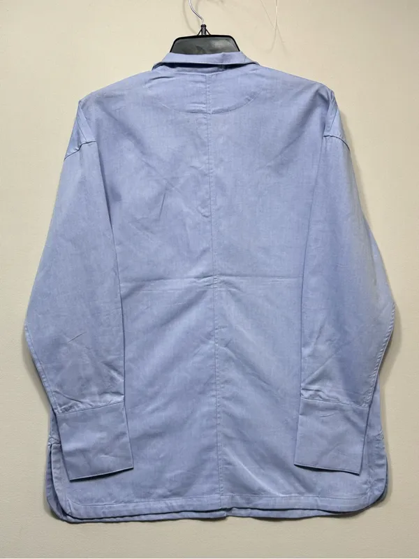 Martha Stewart women’s the relaxed classic fit Light Blue Button-Down Shirt NWT - Image 4
