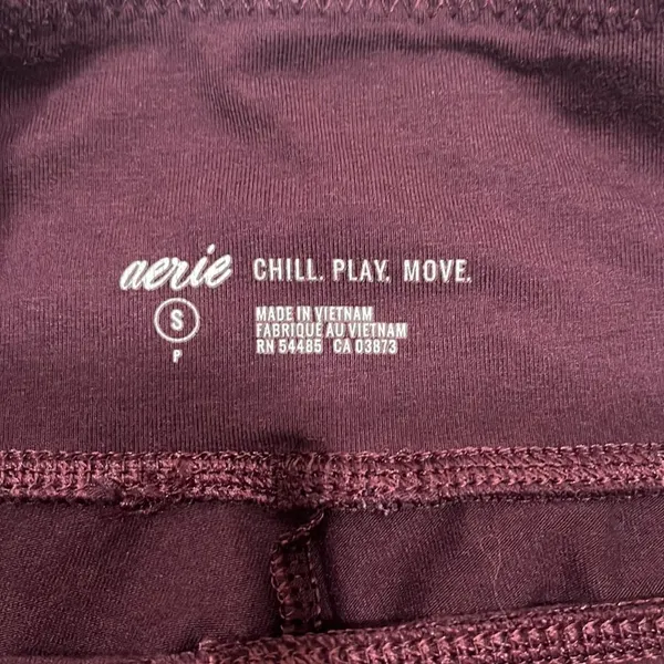 Aerie maroon mid rise leggings - Image 2