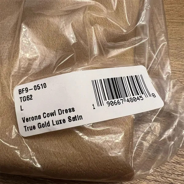 Show Me Your Mumu Women's Gold Verona Cowl Midi Dress Size L Party/Cocktail - Image 6