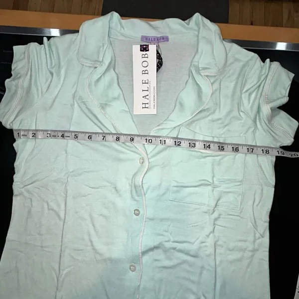 Hale Bob 2-piece short sleeve pajama set light green size S‎ - Image 5