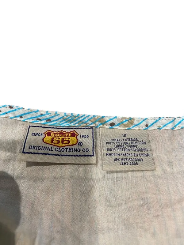Route 66 Y2K Babydoll Dress Blue Size 10 Summer Festival Boho Cottagecore Beach - Image 3