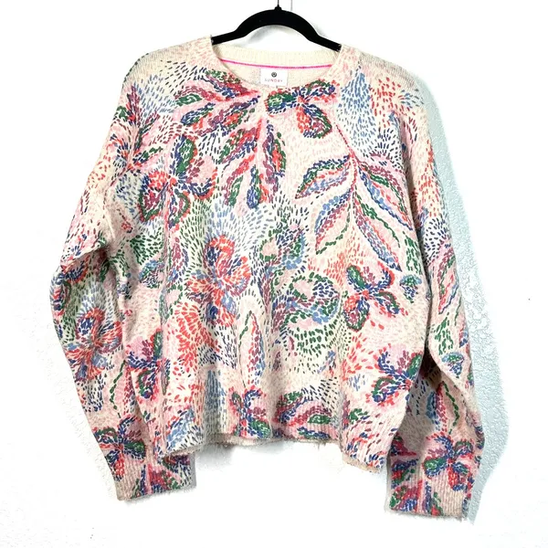Anthropologie M Sundry Sweater Pullover Thin Soft Knit Crewneck Women's - Image 2