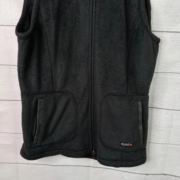 Kerrits Womens size Small Black Fleece Zip Up Vest Barn Chore - Image 4