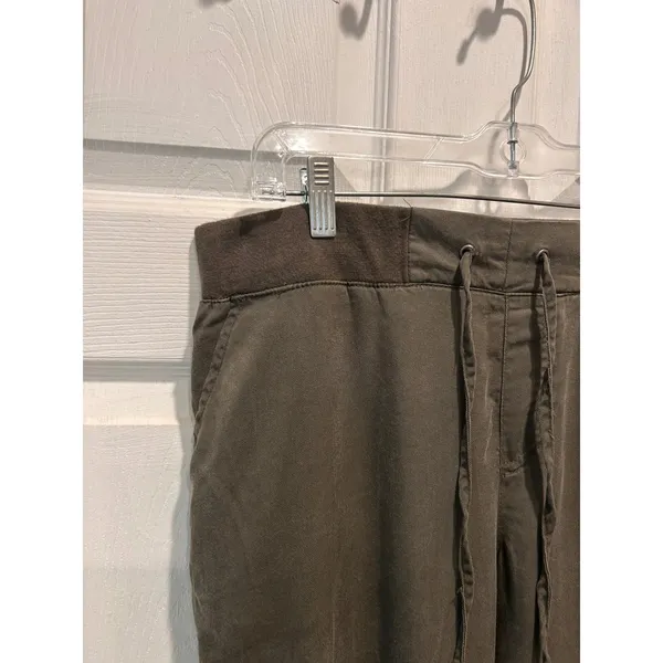 Harmony + Havoc Womens Olive Green Lyocell Cargo Jogger Pants XL Travel Vacation - Image 3