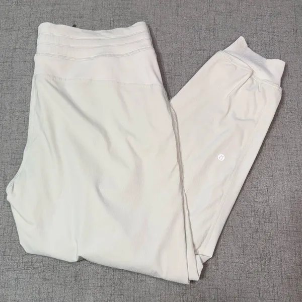 Lululemon Dance Studio Joggers Bone Off White Size 14 Like New - Image 10