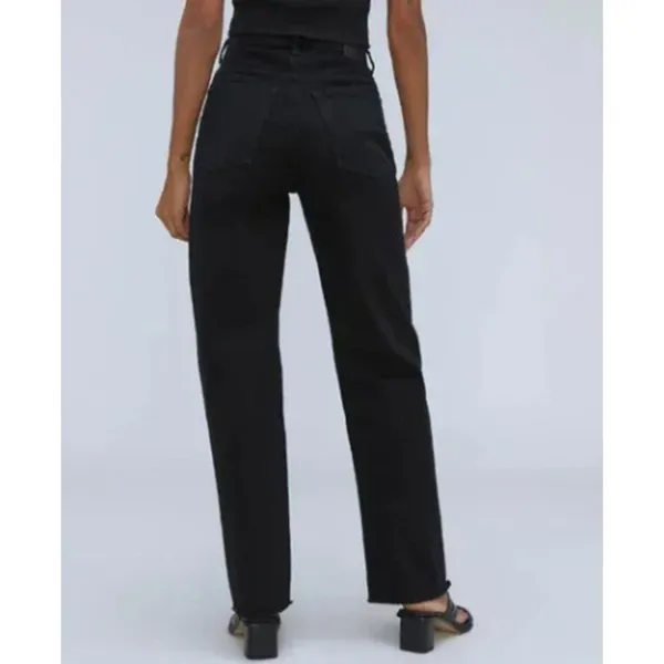 NWT Everlane Sz 24 The Way High Straight Jean‎ in Coal Black Organic Cotton - Image 12