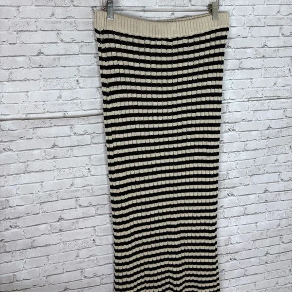 Altar’d State Knit Horizontal Stripe Maxi Skirt - Image 3
