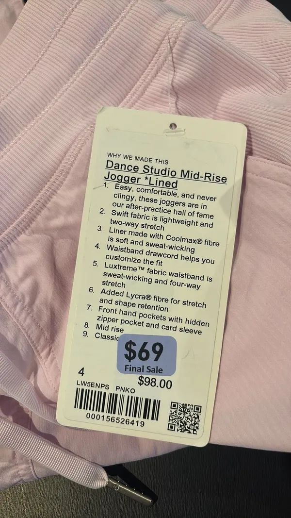 Pink Lululemon Joggers - Image 5