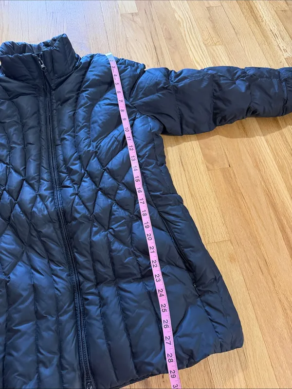 L.L. Bean Black Goosedown Full Zip Puffer Jacket Sz L - Image 3