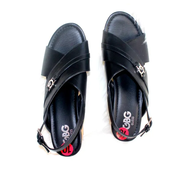NEW GBG Los Angeles Dee Wedge Sandal Black SZ-10 - Image 9