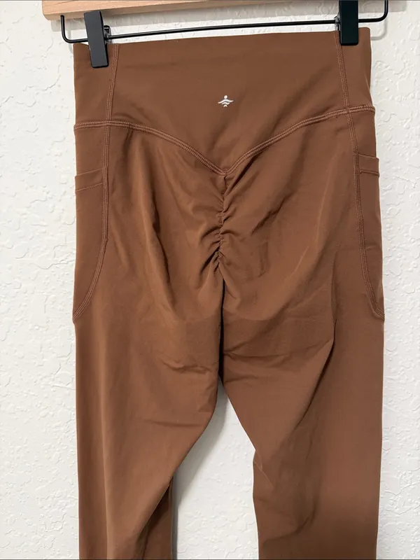 NWT *flawed* HALARA UltraSculpt High-Waist Brown Women's Active Leggings XS - Image 4