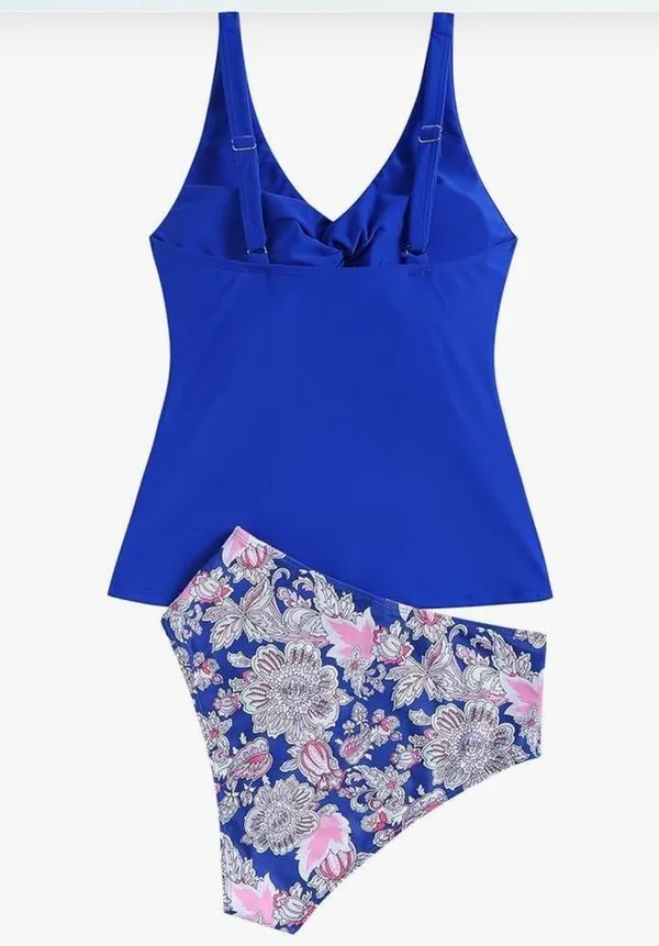 ZAFUL Tankini Twist Front Tummy Control High Waisted Bikini Sets nwt - Image 4