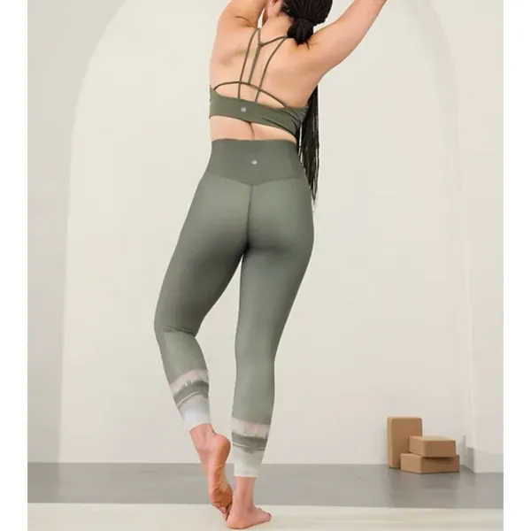 Athleta XL Elation Ultra High Rise 7/8 Legging Green Abstract X-Large - Image 8
