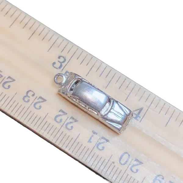 Vintage Sterling silver antique automobile car charm or Pendant - Image 7