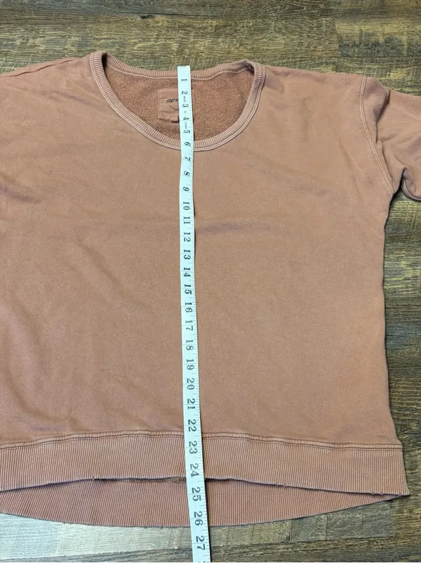 Aerie Oversized Slouchy Grunge Sweatshirt Brown Women's XS - Image 4