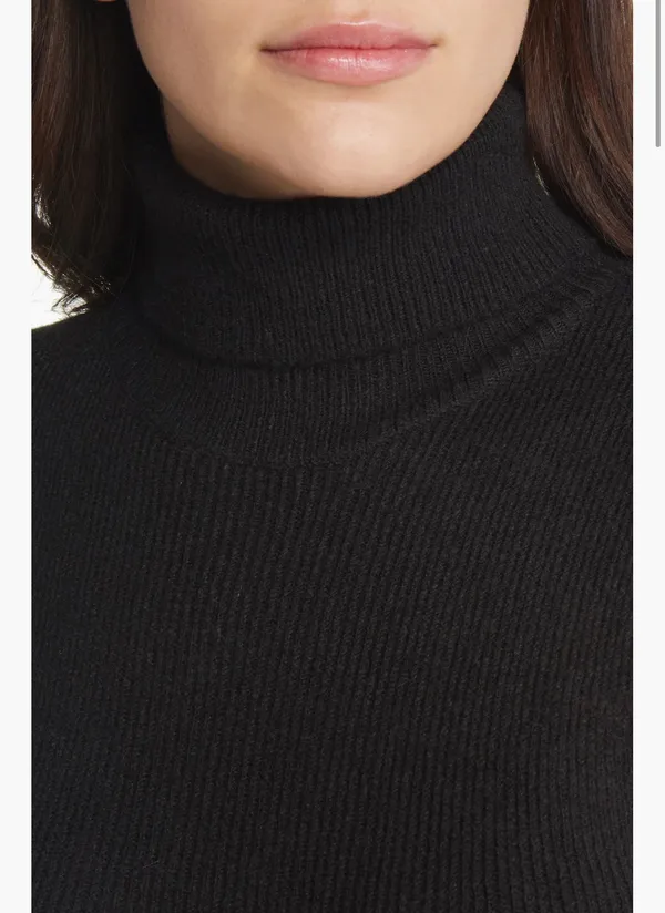 Topshop Sleeveless Turtleneck Sweater Dress - Image 4