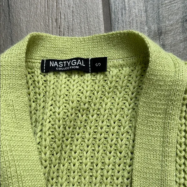 Nasty Gal Lime Knit Sweater - Image 2