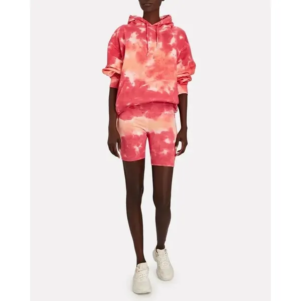LA DETRESSE L'orange Pink Tie-Dye Bike Shorts Large Activewear - Image 3