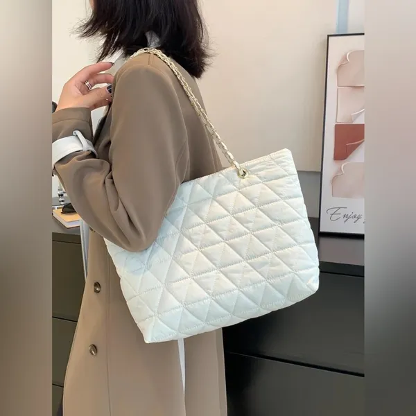 Cream / Ivory Large Purse Tan - Image 2