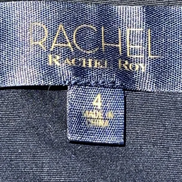 RACHEL Rachel Roy Womens Paulette Dress Fit‎ & Flare Navy Blue Floral Size 4 - Image 10