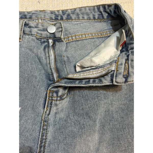 Urbanic Graphic Graffiti Jeans Women’s S Y2K Distressed Ripped Streetwear Grunge - Image 9