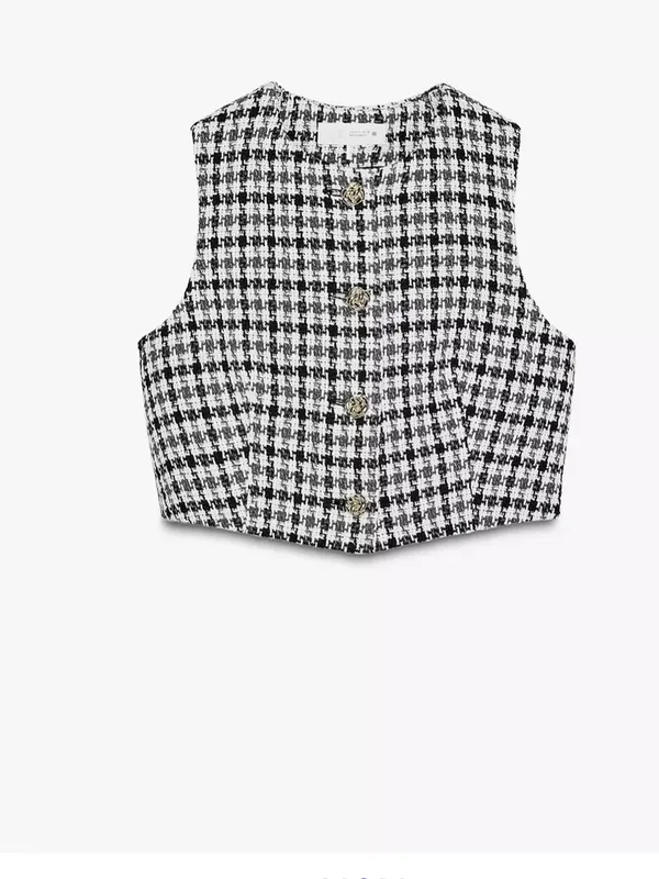 Zara Textured Waistcoat and Belted Skort - Image 3