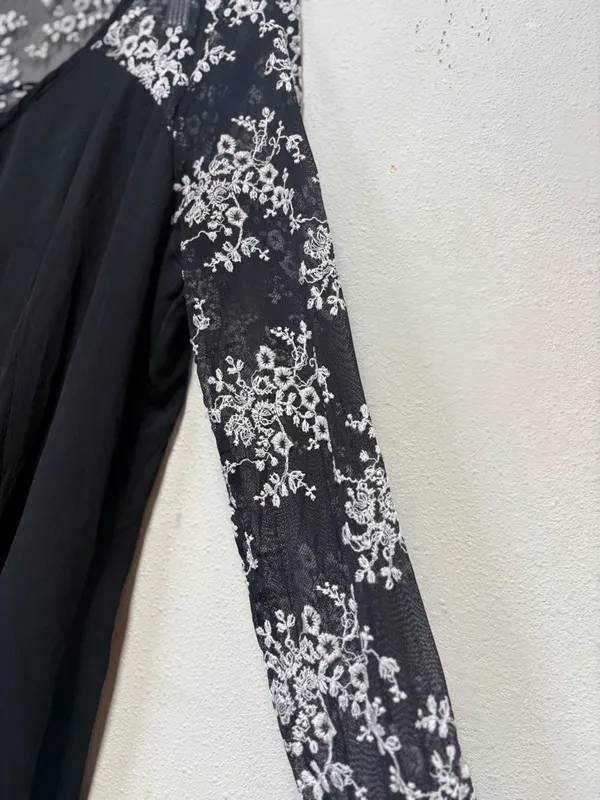 Maurices Whimsigoth Black Lace Tunic Dress L Witchy Boho Romantic - Image 7