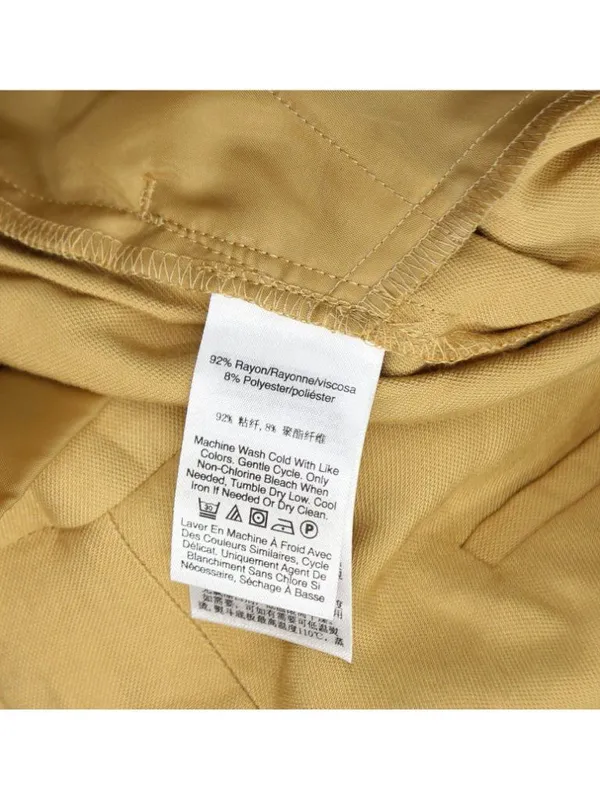 DKNY Womens High-Rise Sueded Side Pocket Canvas Pants UE5P8047 Whiskey Brown 12 - Image 4