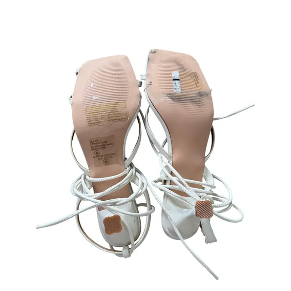 Chase + Chloe Wraparound Sandals‎ Size 8 OffWhite Square Open Toe - Image 7