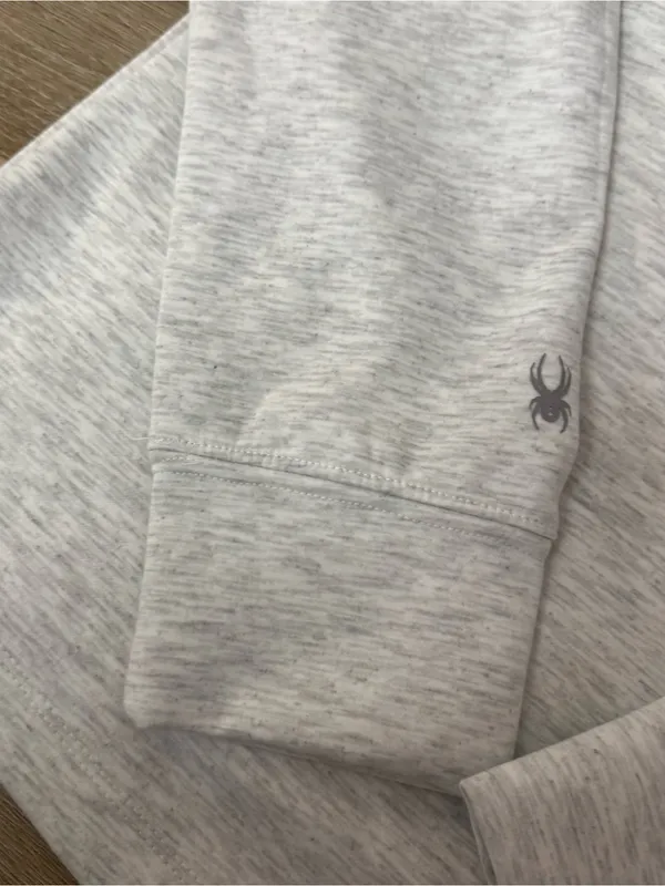 Spyder Heather Light Gray Zip-Up Hoodie - Image 9