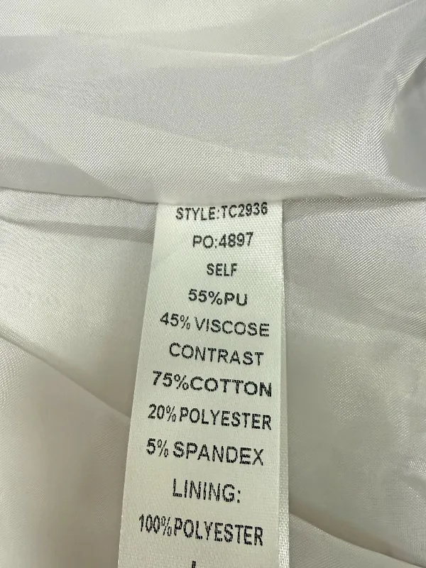 GiGiO Faux Leather Quilted Bomber Vest - Image 7