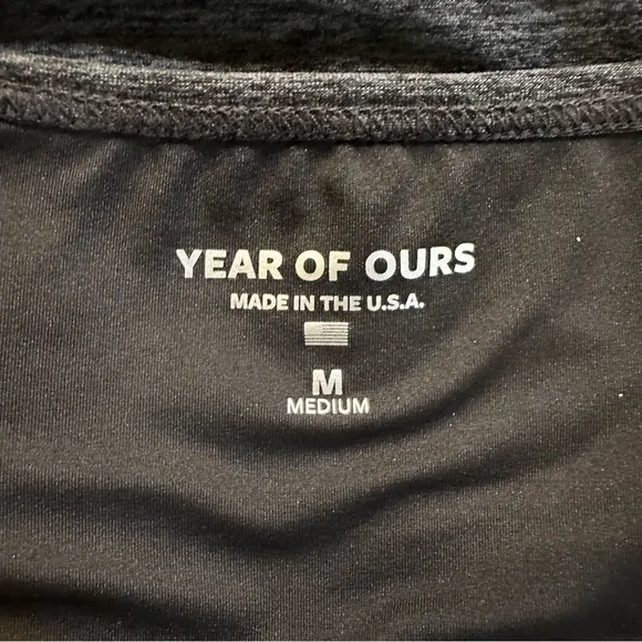 Year of Ours Diana Sports Sports Bra Heather Black‎ Size M - Image 7