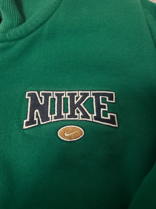 Nike Cropped Quarter Zip – Green (Oversized Fit) - Image 4
