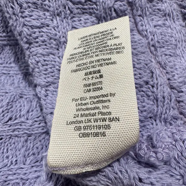 We The Free People Sweater S Purple Slouchy Oversized Boho Minimalist Coastal - Image 6