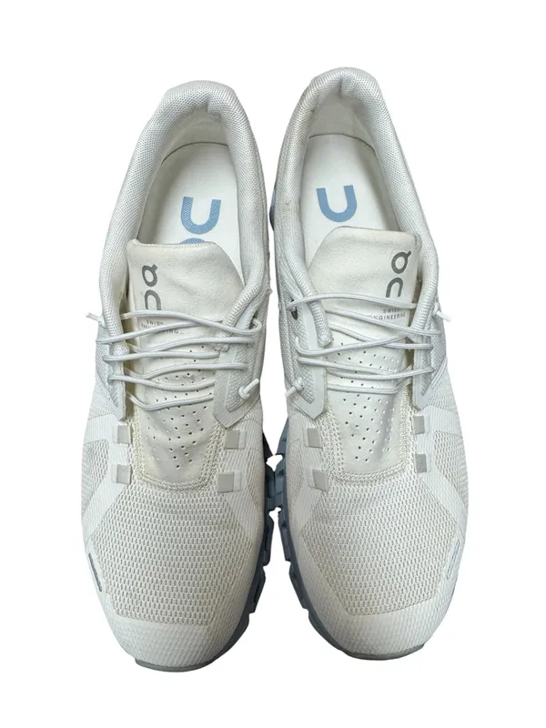 ON Running Womens Cloud 5 Gym Shoes Sneakers Trainers Chambray Blue White 10 - Image 4