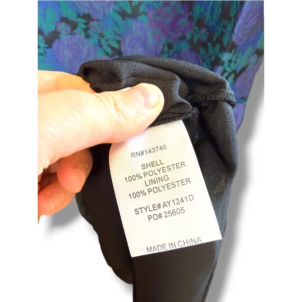 Hyacinth House Archibald Maxi Dress Womens M Navy Indigo Floral Jacquard NWT - Image 6