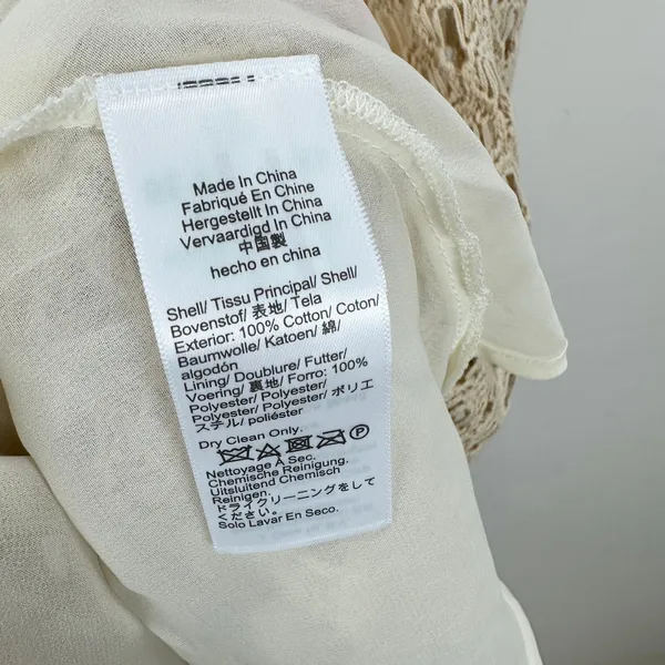 J.Crew Pointelle Sleeveless Sweater Dress Natural Beige Resort Boho Medium NWT - Image 10