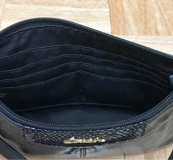 COACH 1941 Black Leather Wristlet Mini Bag - Image 9