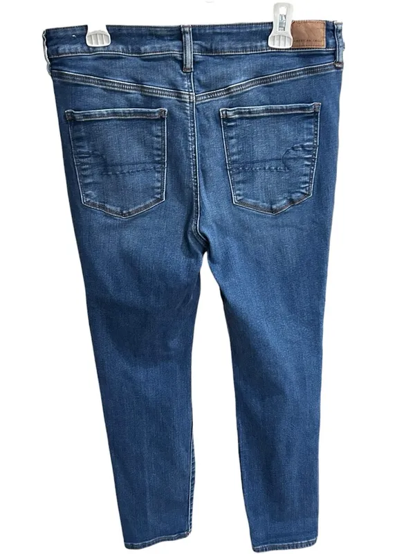 American Eagle Next Level Stretch Distressed Skinny Jeans Size 16 Short - Image 3