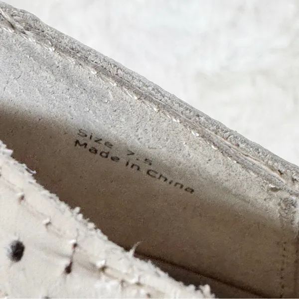 DOLCE VITA Jhenee Platform Loafer Sneakers Size 7.5 Beige Cream Slip On Casual‎ - Image 5